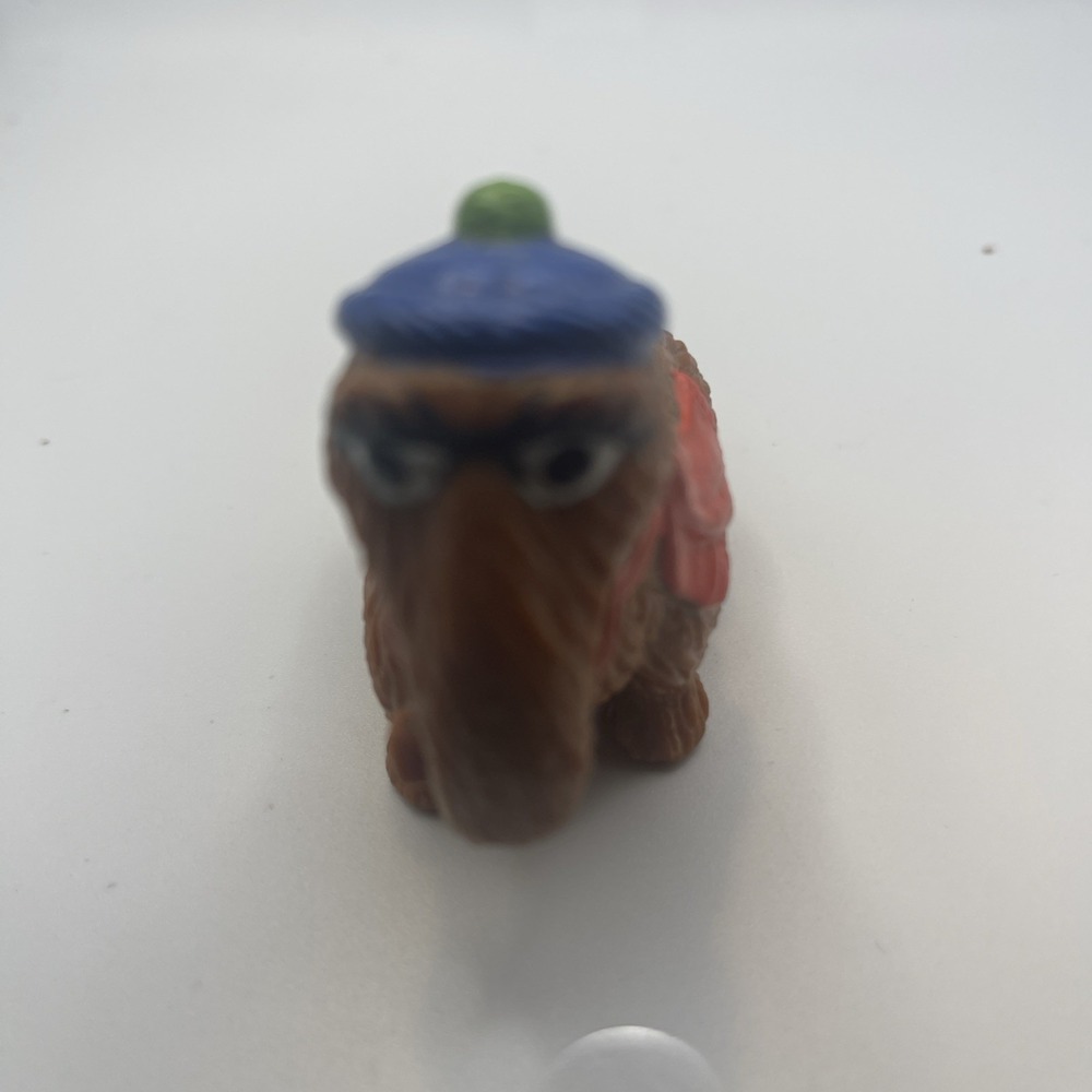 Snuffy Snuffleupagus With Hat Sesame Street Applause 1980s PVC Figure Vintage - Picture 3 of 13